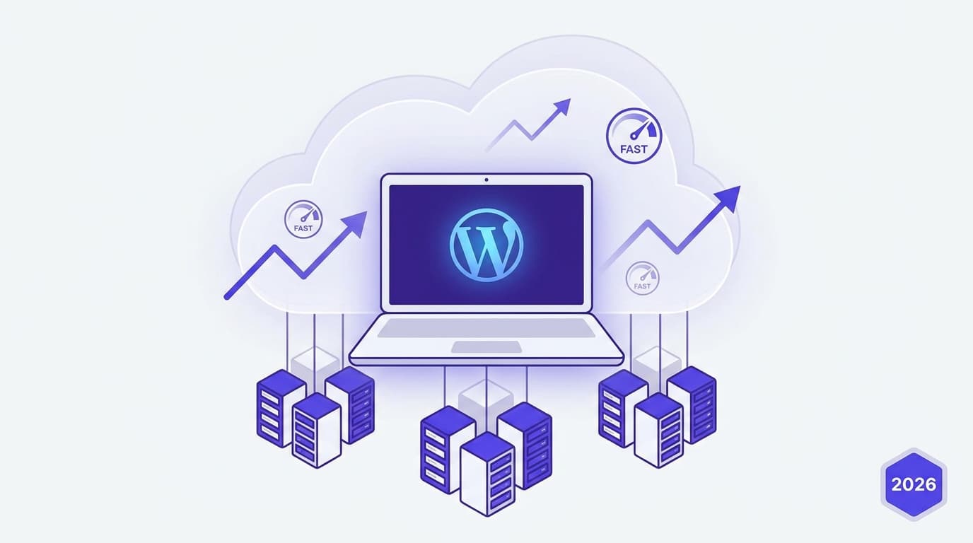 Best WordPress Hosting for Content Creators 2026 — speed comparison dashboard