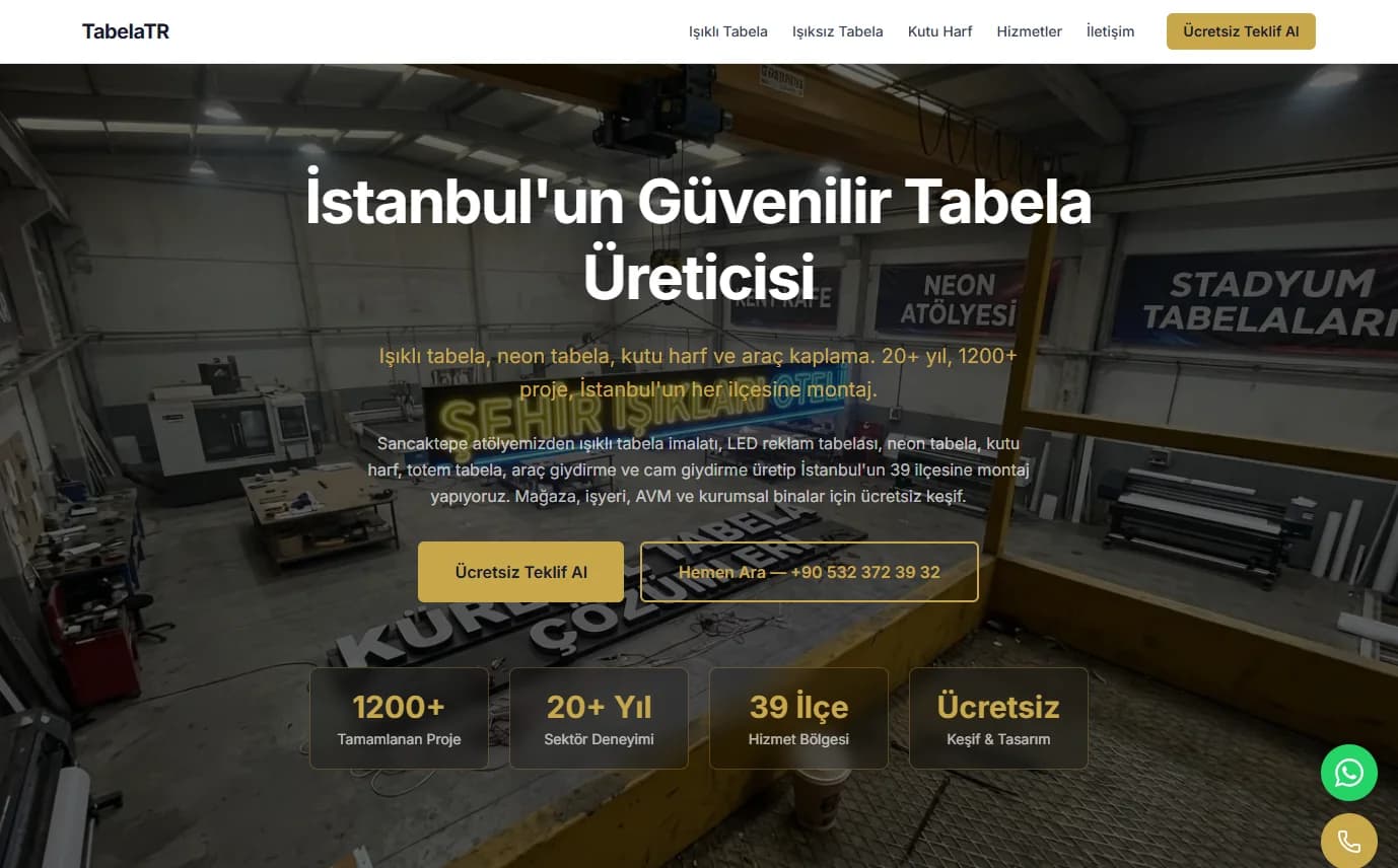 tabelatr.com screenshot