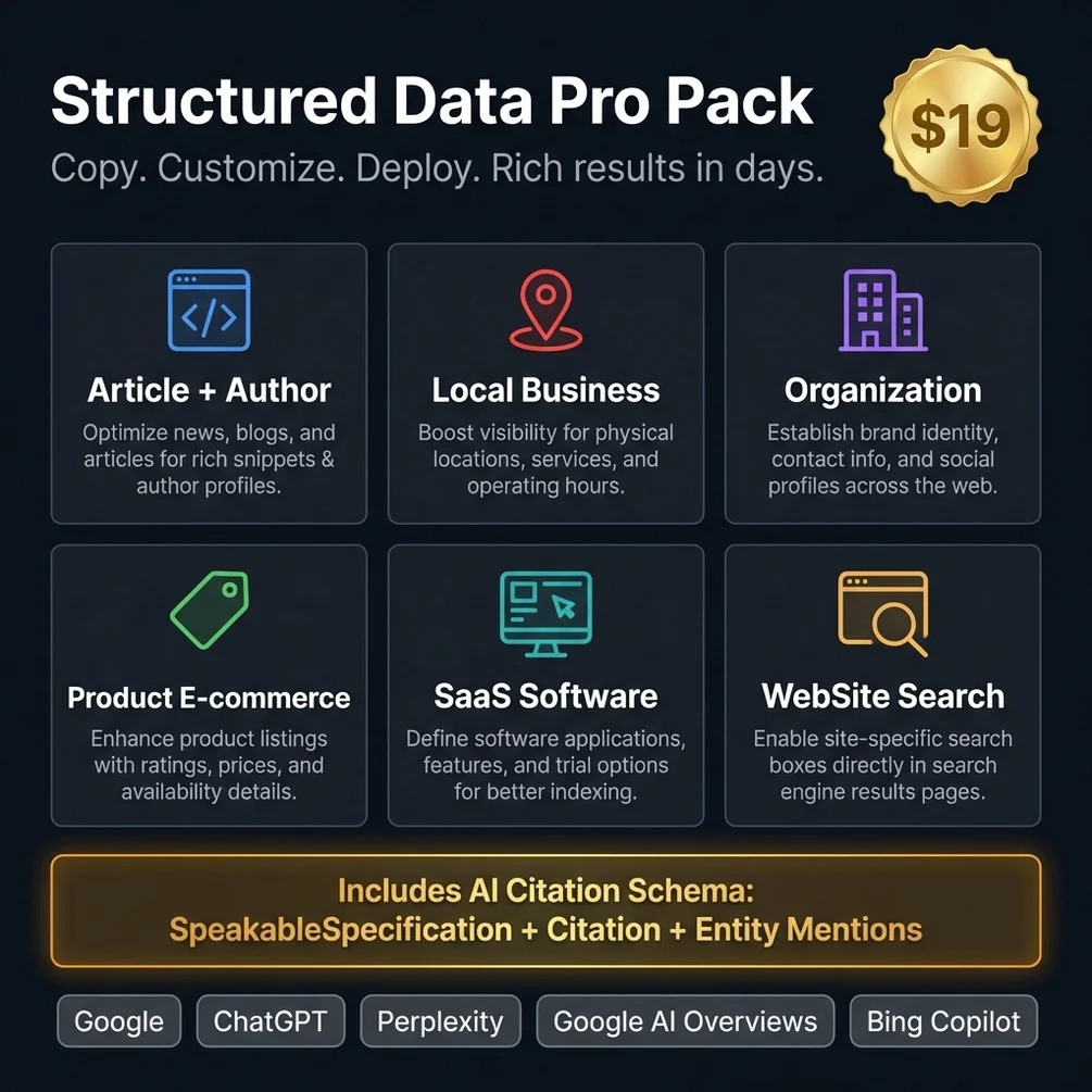 Structured data and schema workflow