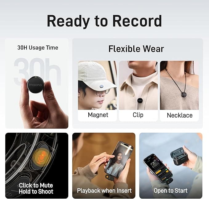 MAONO Wireless Lavalier Mic